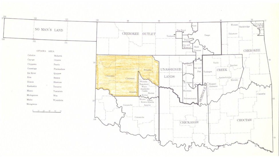 Oklahoma Tribal Map